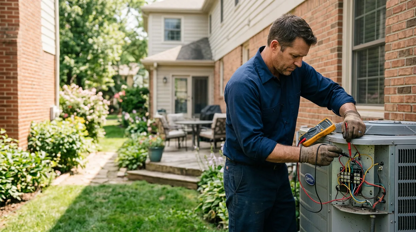 HVAC technician working near Franklinville, NC
